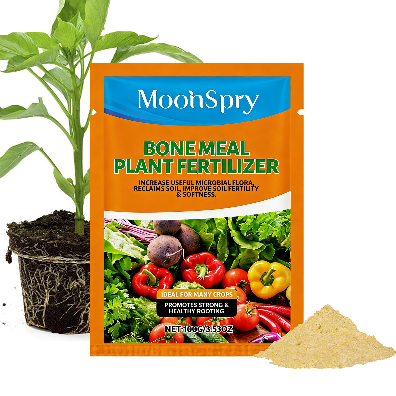 100g mykorrhiza, wurzelaktivator, Bewurzelungspulver,Rapid Rooting Powder, belebt und stärkt das Wachstum von Pflanzen und Wurzeln, Förderung von Wachstum und Gesundheit, ideal für Indoor & Outdoor