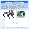 Yahboom AI Physical Intelligence Robot Dog for Raspberry Pi, 15 Joint Programming Bionic Robot Dog RPiCM4