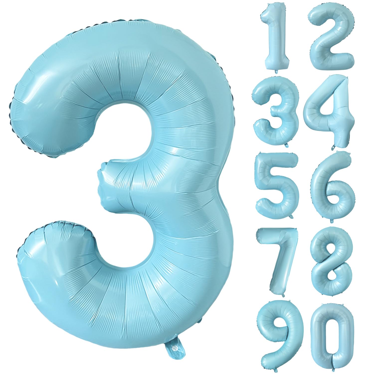 Red 0 balloon 40 Inch Giant Helium Foil Number 0 to 9 Red Balloon Birthday Wedding Party Digital Decorations (Number 0) — view 530
