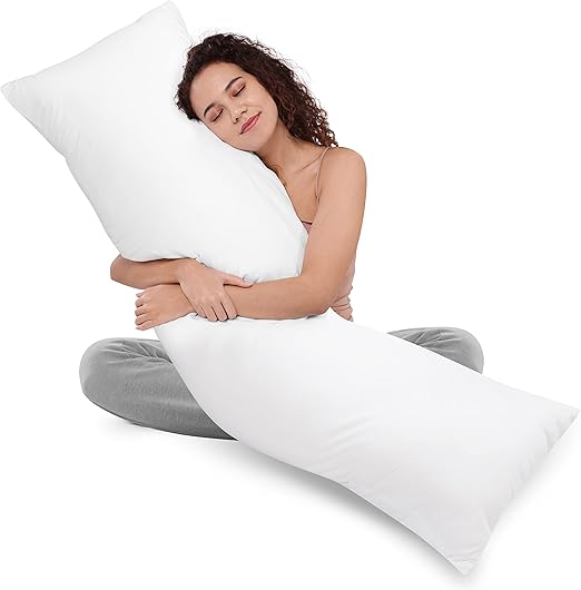 Utopia Bedding Full Body Pillow for Adults (White, 20 x 54
