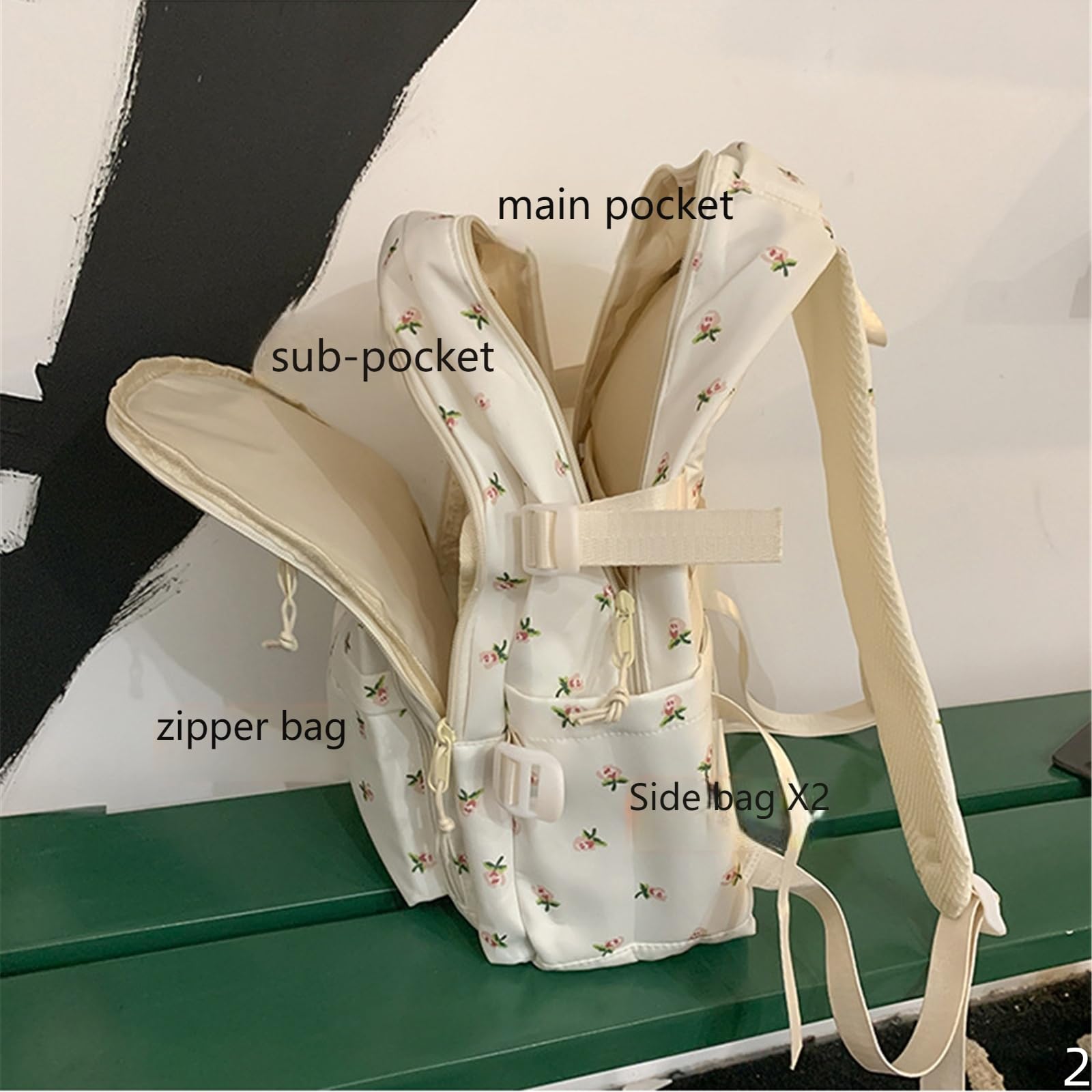Zaino Scuola Elementare Backpack di Grande capacità Stampato Girls Lightweight Studenti delle Scuole Superiori Medie-04-borsa Singola