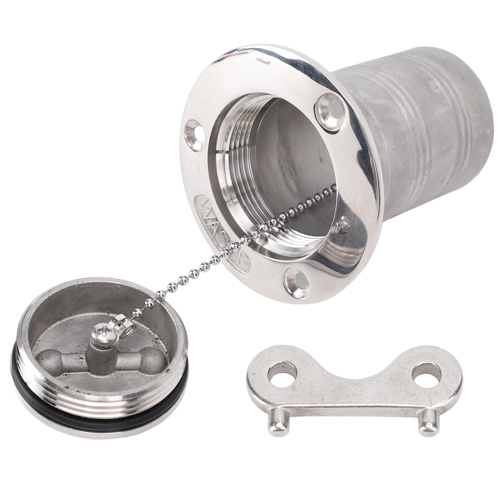 Boat Gas/Fuel Deck Fill/Filler,Stainless Steel Fill, 2 Inches 316 Fuel Filler Hardware for Yachts Speedboats RVs