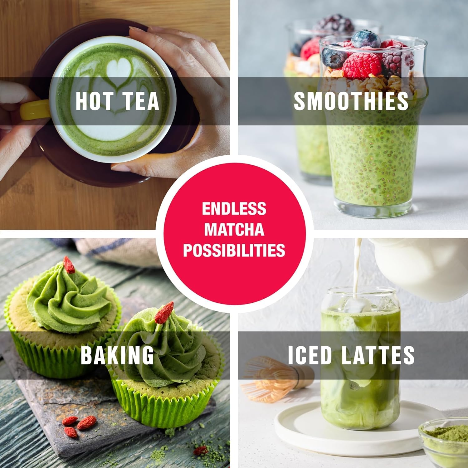 Tiesta Tea - Superior Matcha Superior Grade Japanese Matcha Powder High Caffeinated Green Tea Make Hot or Iced — view 7