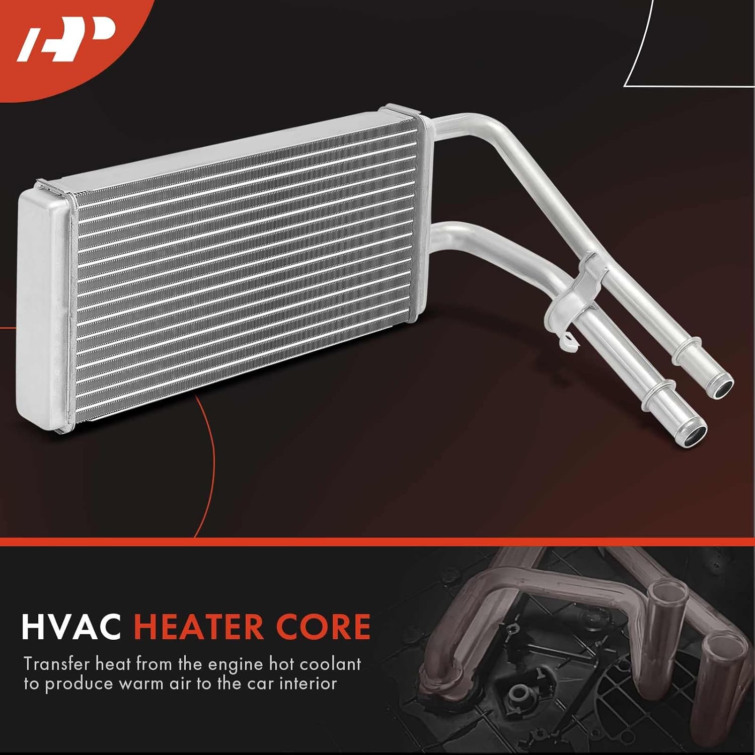 A-Premium HVAC Heater Core Compatible with Buick Rendezvous 2002-2007, Terraza 2005-2007 & Chevrolet Uplander 2005-2009, Venture & Oldsmobile Silhouette & Pontiac Aztek, Montana & Saturn Relay