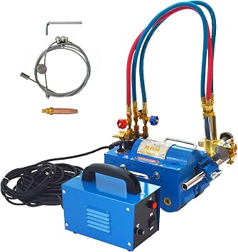 110V CG2-11C Electromagnetic Gas Pipe Cutting Machine, Torch Burner Beveler, Magnetic Pipe Gas Cutting Machine 1.97-29.5 inch/min