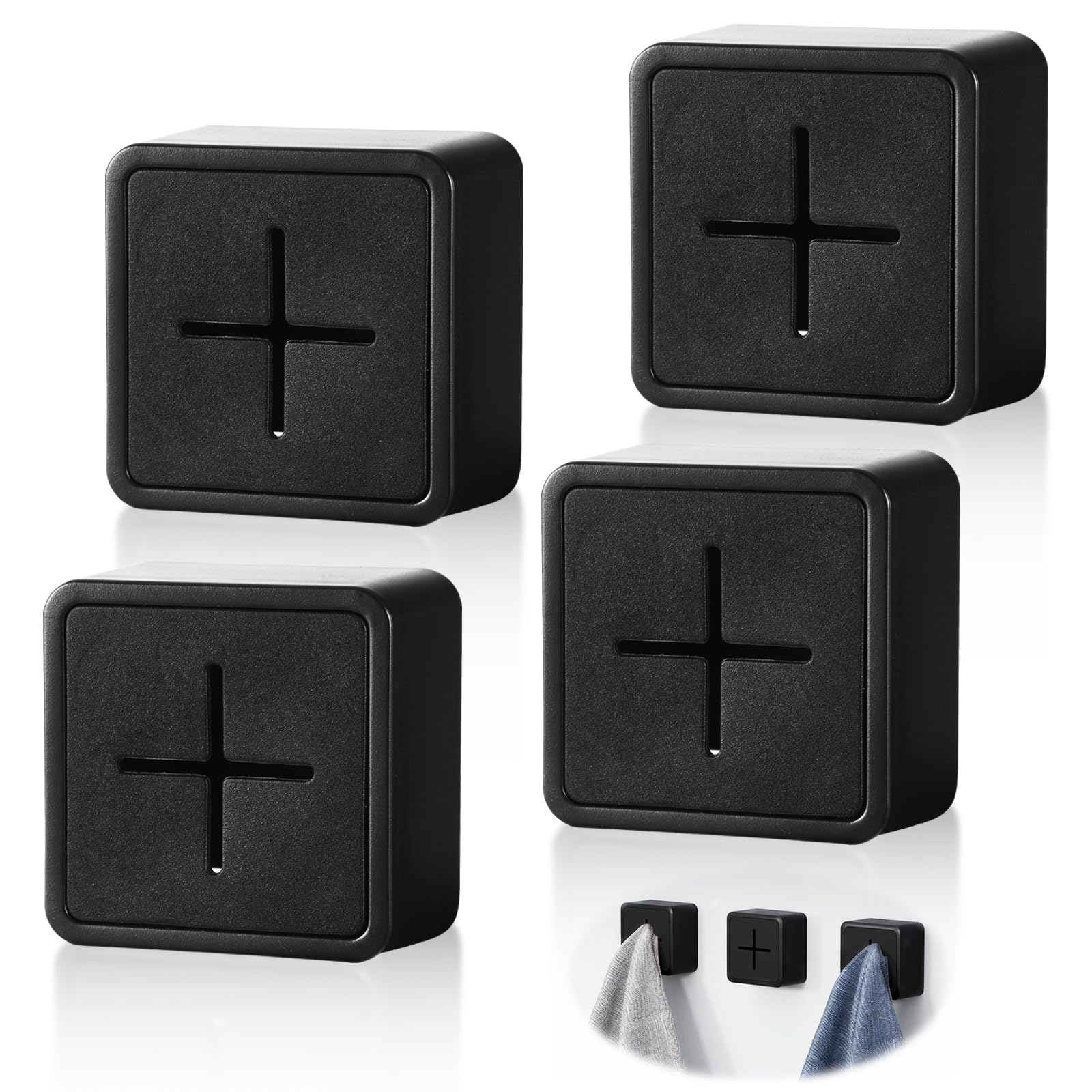 Com-four Lot De 6 Porte-Torchons Autocollants Ou à Visser - Pinces Serviettes Cuisine Et Salle De Bain Com-four Lot De 6 Porte-Torchons Autocollants Ou à Visser - Pinces Serviettes Cuisine Et Salle De Bain