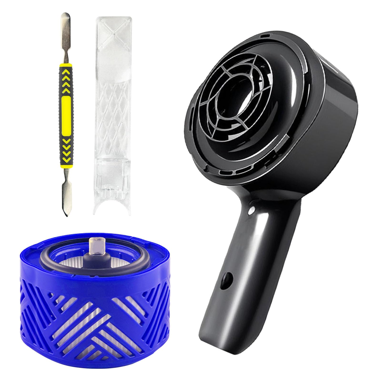 ZPSOX Motor Rear Cover Replacement Parts Compatible with Dyson V6 Vacuum Cleaner,with Post HEPA Filter for Dyson V6 DC58 DC59 DC62 DC72 DC74 Accessories,Attachment for DC58 DC59 DC62 DC72 DC74