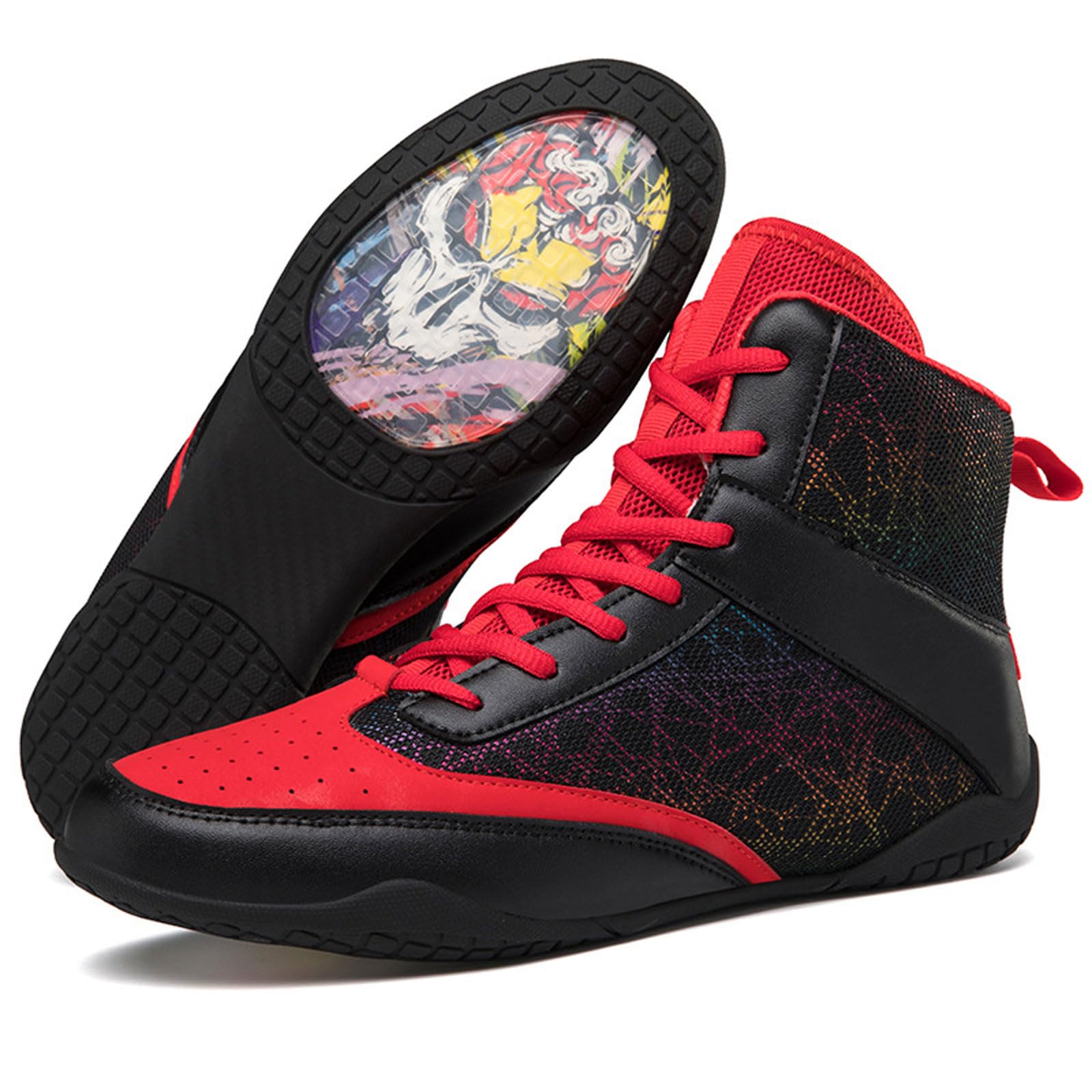 Core Botas De Lucha Zapatos De Lucha Juvenil,Wrestling Shoes Impermeables CóModo Flexibles para Entrenamiento De Lucha Boxeo Ejercicio
