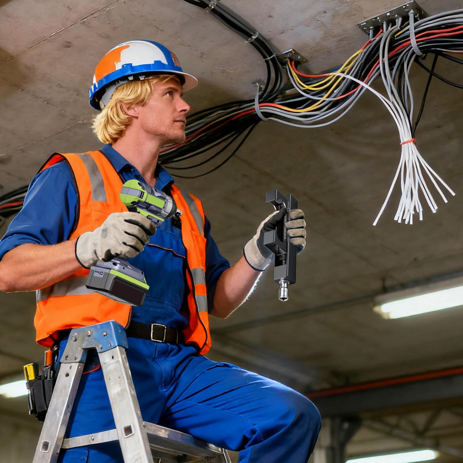 Tendifilo per Recinzioni Attrezzo per Serraggio Cavi Elettrici | Tenditore a Risparmio di Fatica per Fissaggio Connettori Robusti Per Manutentori Installatori Gestori Impianti