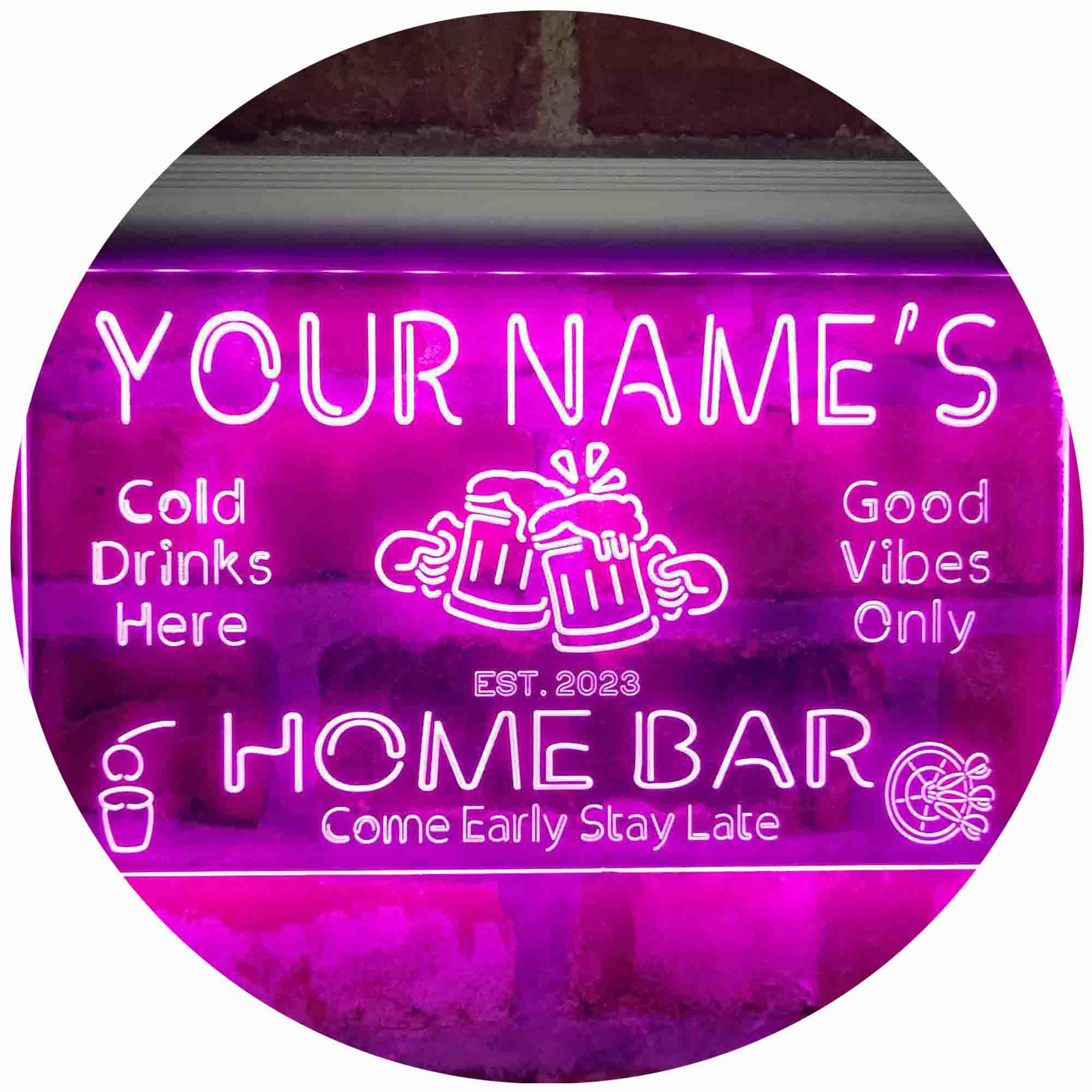 ADVPRO Personalized Your Name Custom Home Bar Beer Established Year Single Color LED Neon Sign 16 x 12 Inches st4s43-p11-tm-p — image 1
