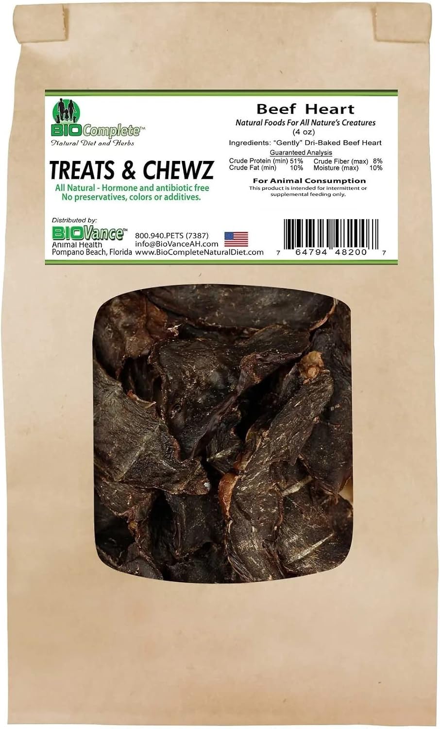 Natural Beef Heart Treats and Chews