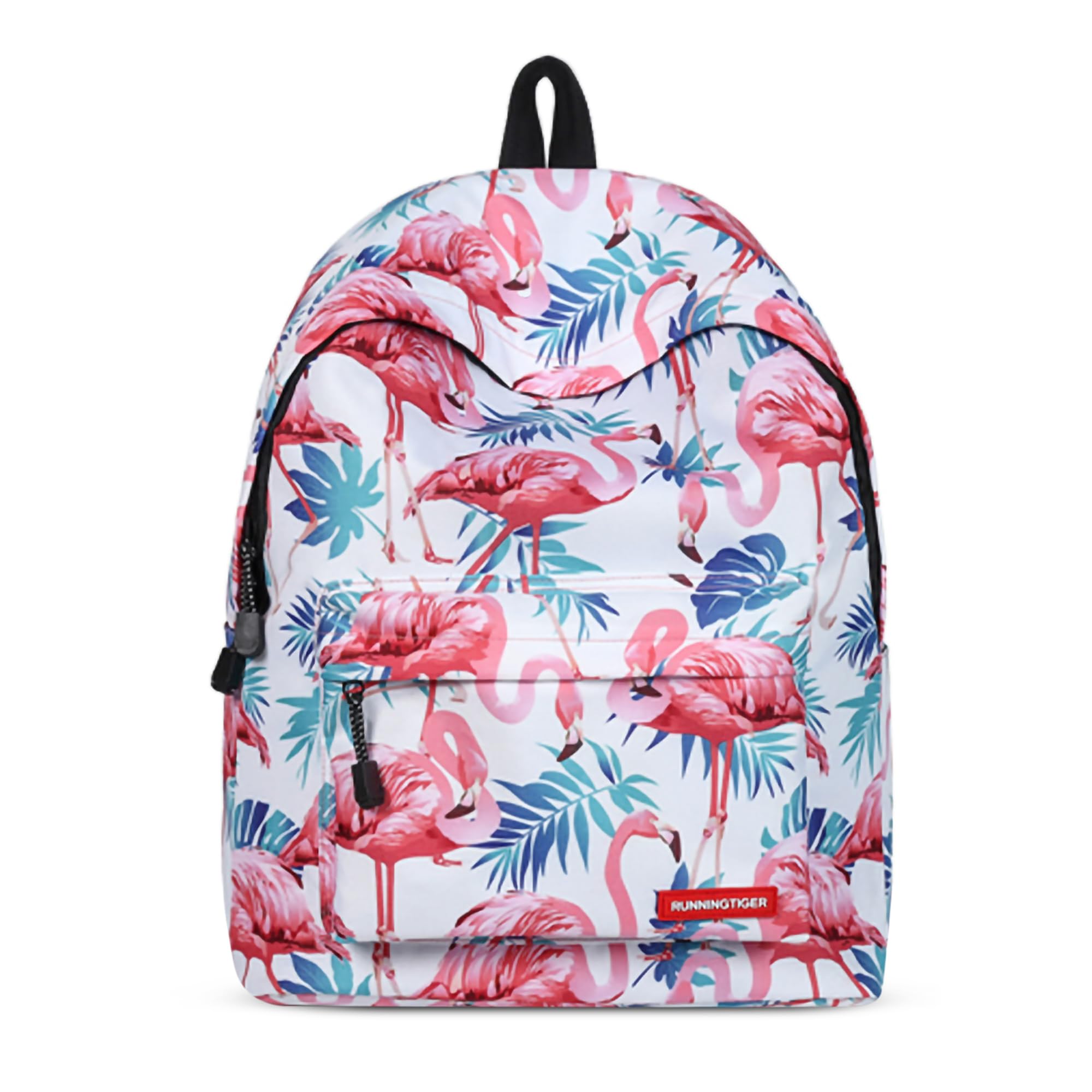 FORRICA Mochila Mujer Flamenco Linda Mochila Escolares para Niña Adolescente Mochila para Portátil Daypack Universitaria Chica Casual Bolsa de Viaje Flamingo C