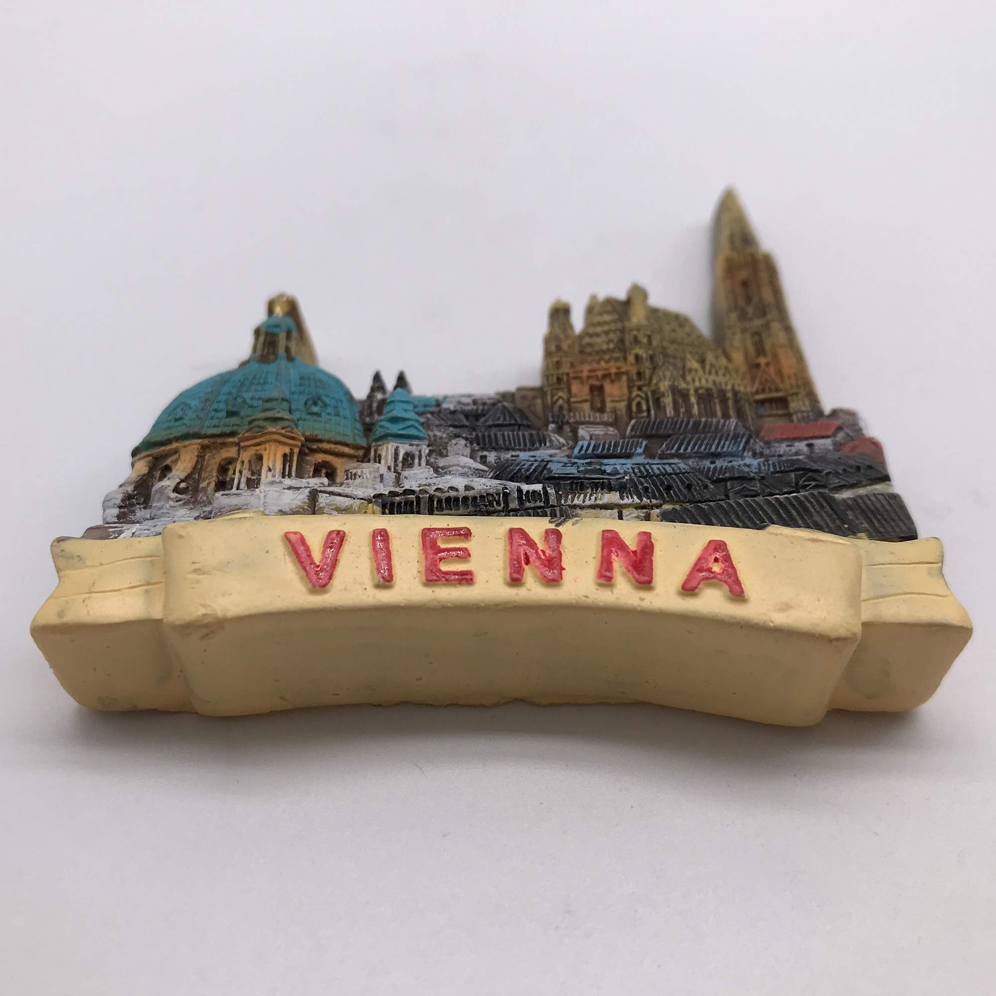 Magnete Frigorifero 3D Vienna Austria Wedare - Souvenir Da Viaggio In Metallo Per Decorazione Casa - 4