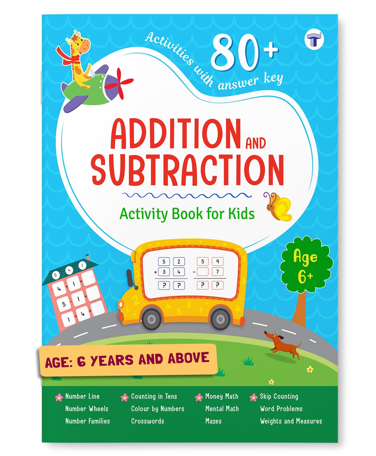 Sponsored Ad - Addition and Subtraction Activity Book for Kids Ages 6+ Years | 80+ Fun Activities for Children with Answer Key and Math Exercises to Learn & Practice the Basic Concepts