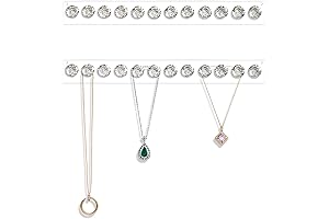 Mymazn Acrylic Necklaces Holder, The Perfect Wall-Mounted Jewelry Organizer