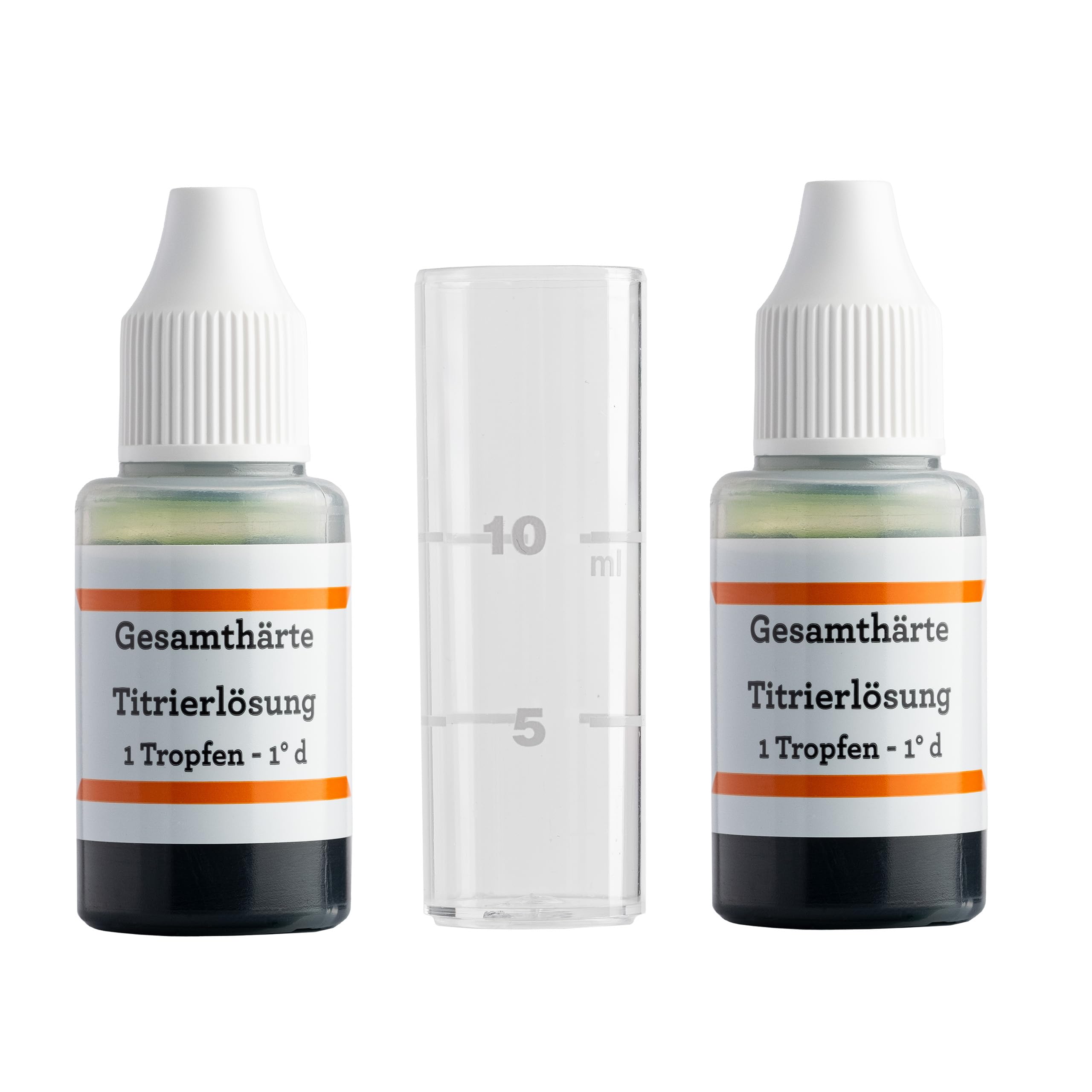 Aquatime | 2x15 ml Messbesteck für Wasserhärte | Wasserenthärter Titrierlösung | Genauer Wassertest | Einfache Anwendung