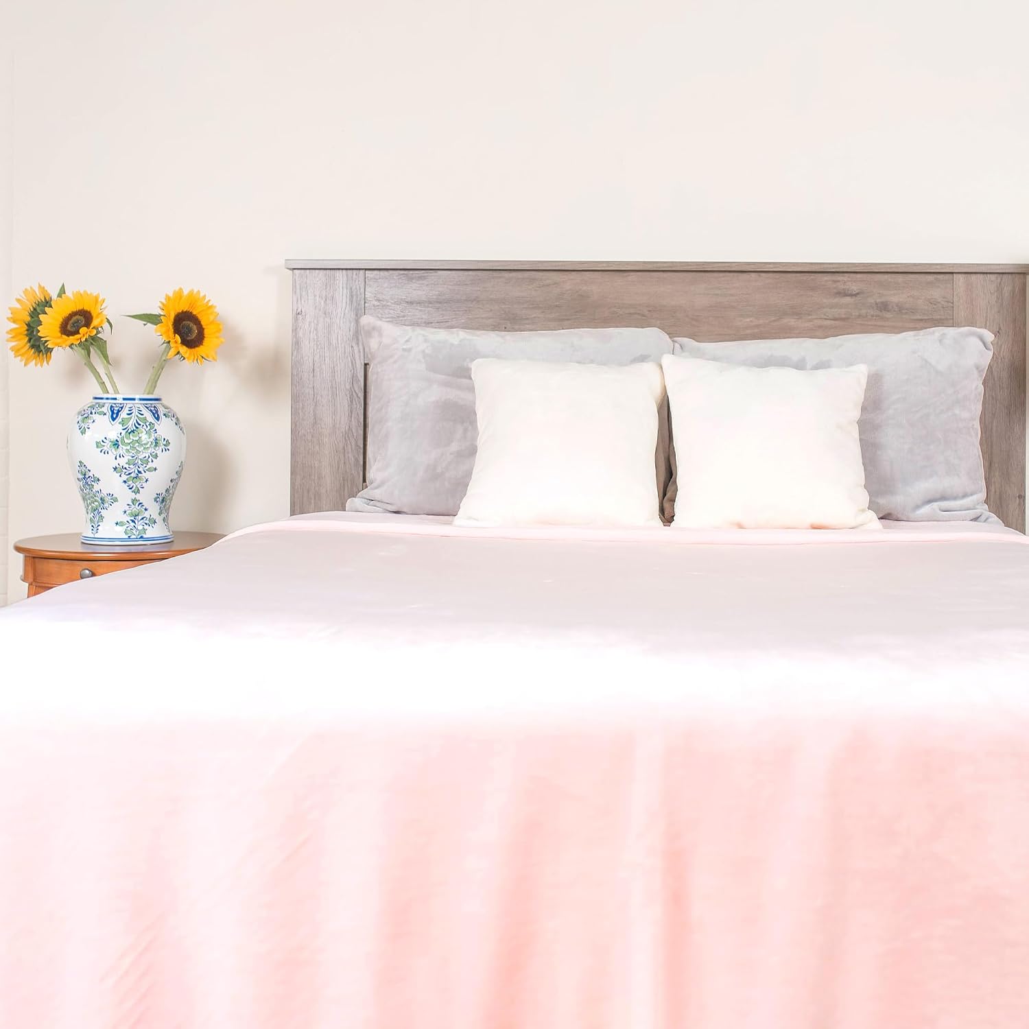 American Blanket Company Luster Loft Queen Pale Pink 90" x 88"