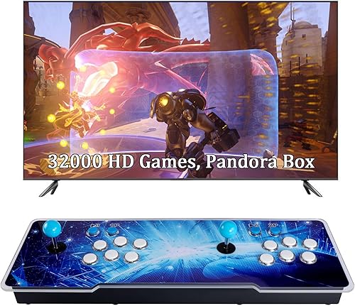 Miniatura 1 de 32000 juegos 3D Pandora Box Arcade consola, máquina de videojuegos retro para TV, salida HD 1280 x 720, funciones de búsquedaguardaocultapausa, 1-4
