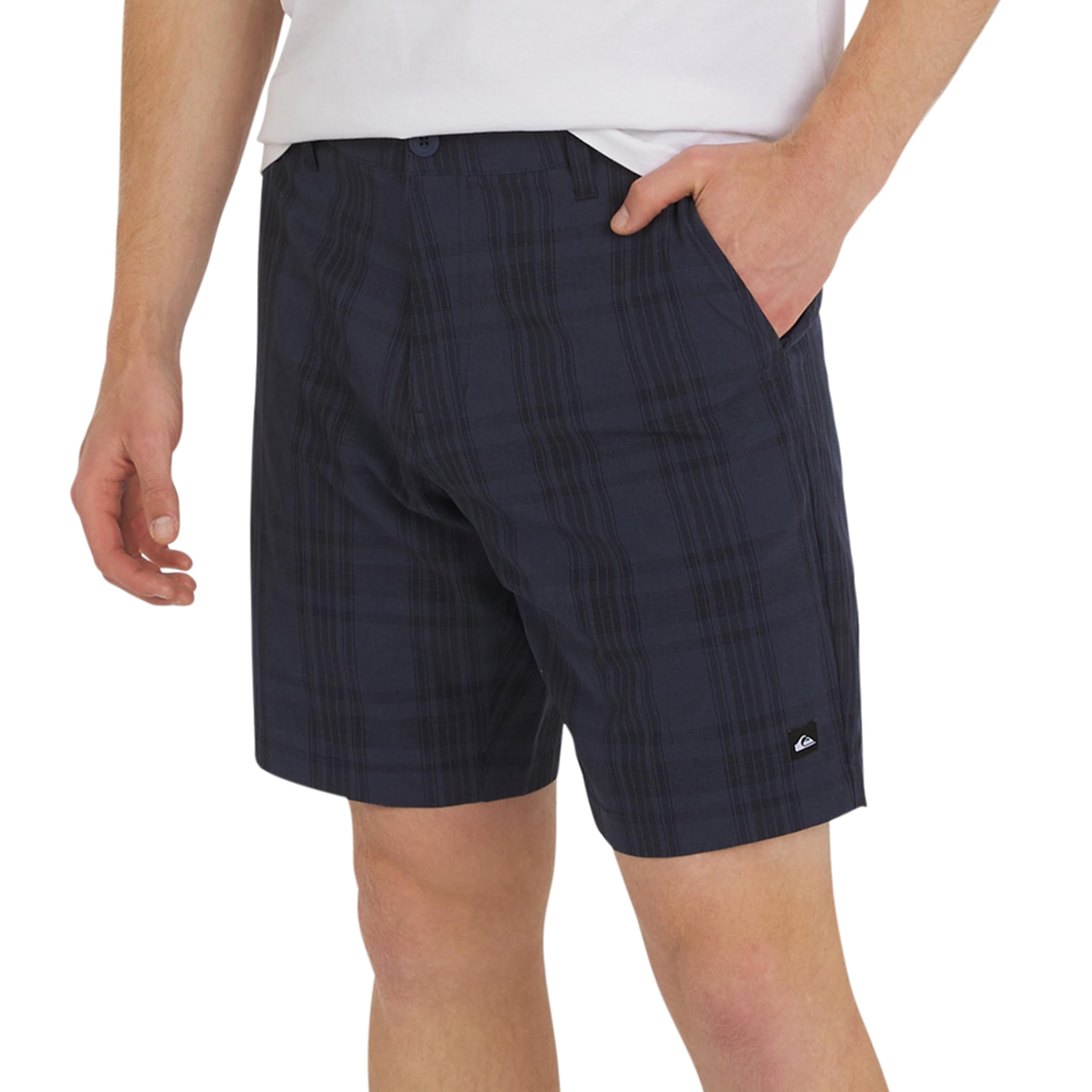 Men's Regular Fit Fixed Waist Water Friendly Active Hybrid Shorts-image-17