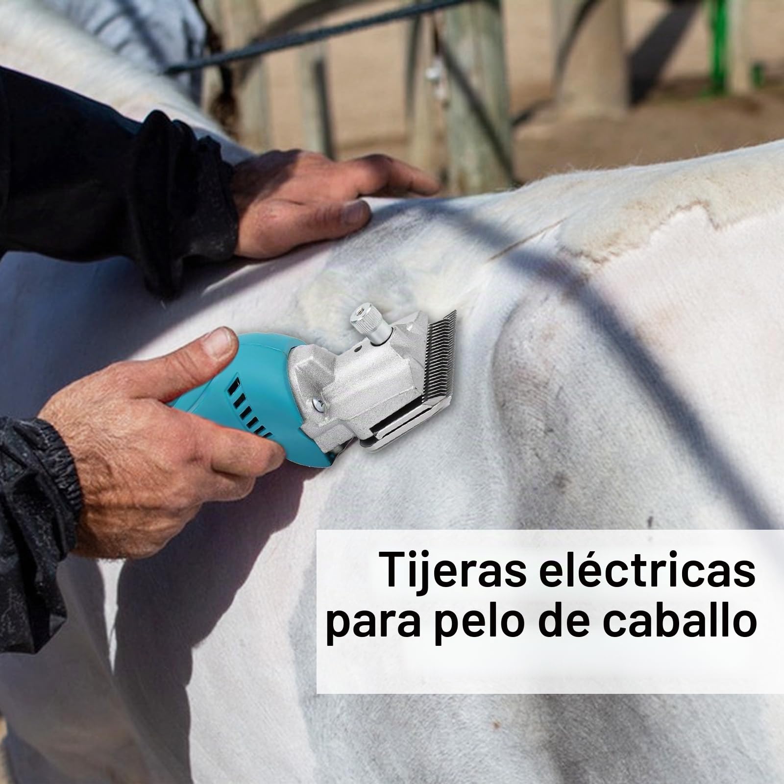 Maquina de Cortar el Pelo Caballo, Cortadora de Pelo Inalámbrica para Makita batería Caballos 6 Velocidades 35 Dientes Cortadora de Pelo para Animales para Pelo de Vaca Oveja Caballo (sin batería)