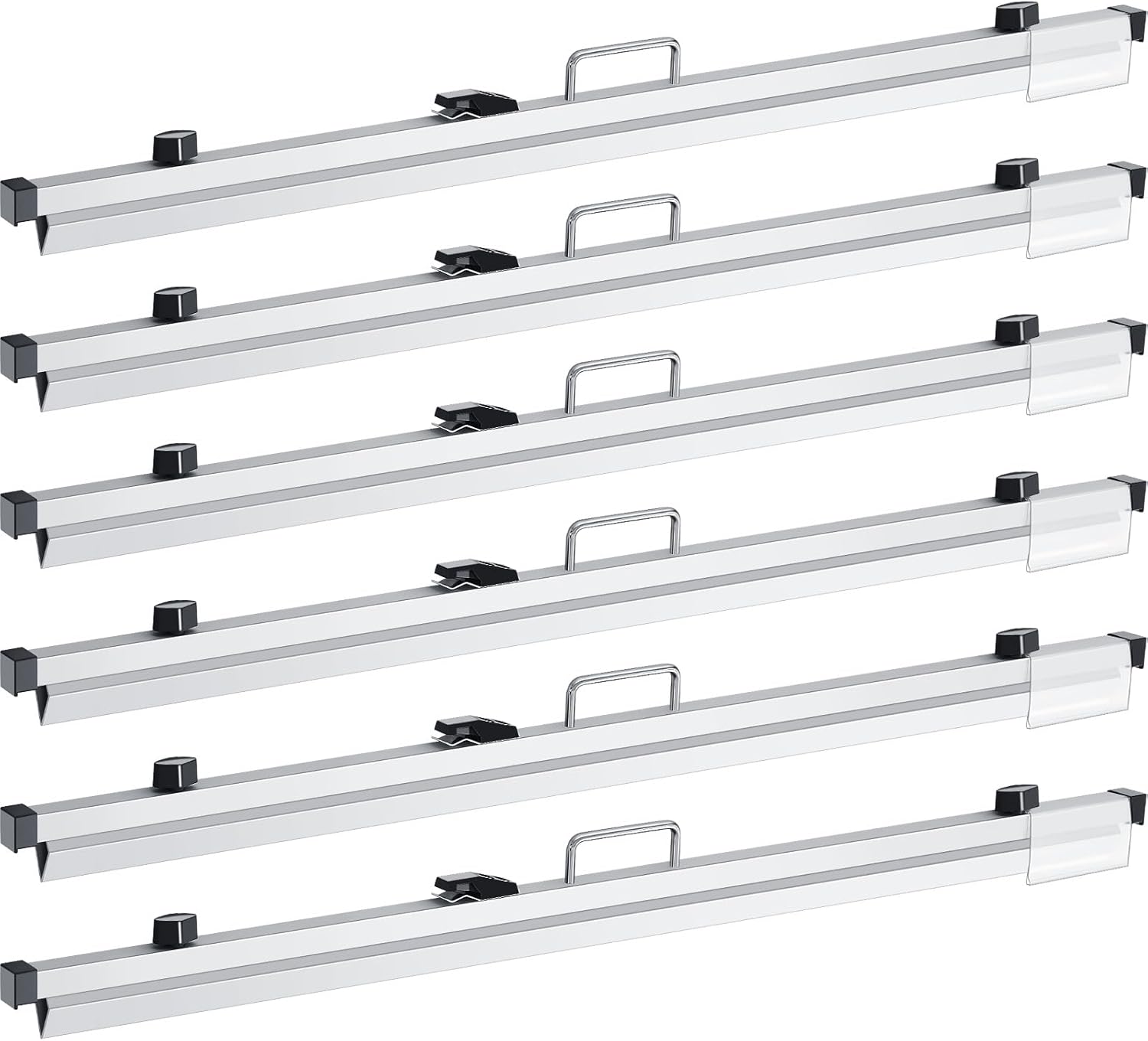 Estune 6 Pcs Blueprint Hanging Clamps Binding Strips Storage for Construction Paper Poster Plans Drawings Arts (42 Inches)