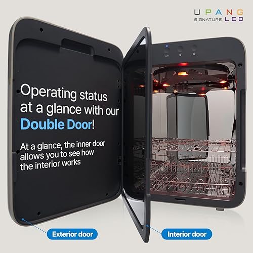 Miniatura 4 de Signature UV LED - Desinfectante para biberones sin agua, gran capacidad, UV, todo en uno, limpieza para el hogar (gris nórdico)