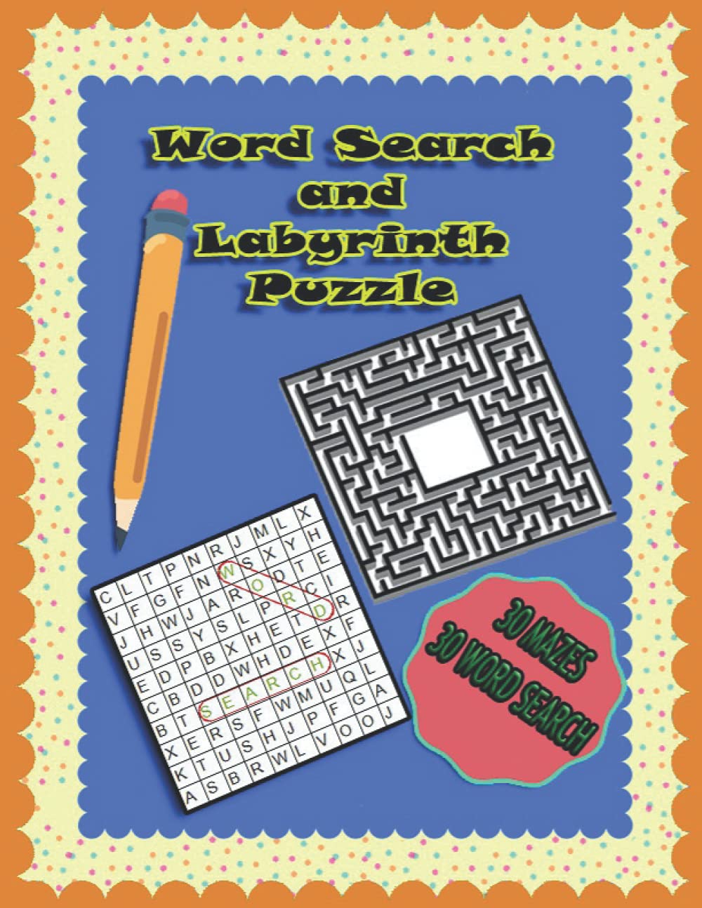 Word Search and Labyrinth: Puzzle Game for Kids