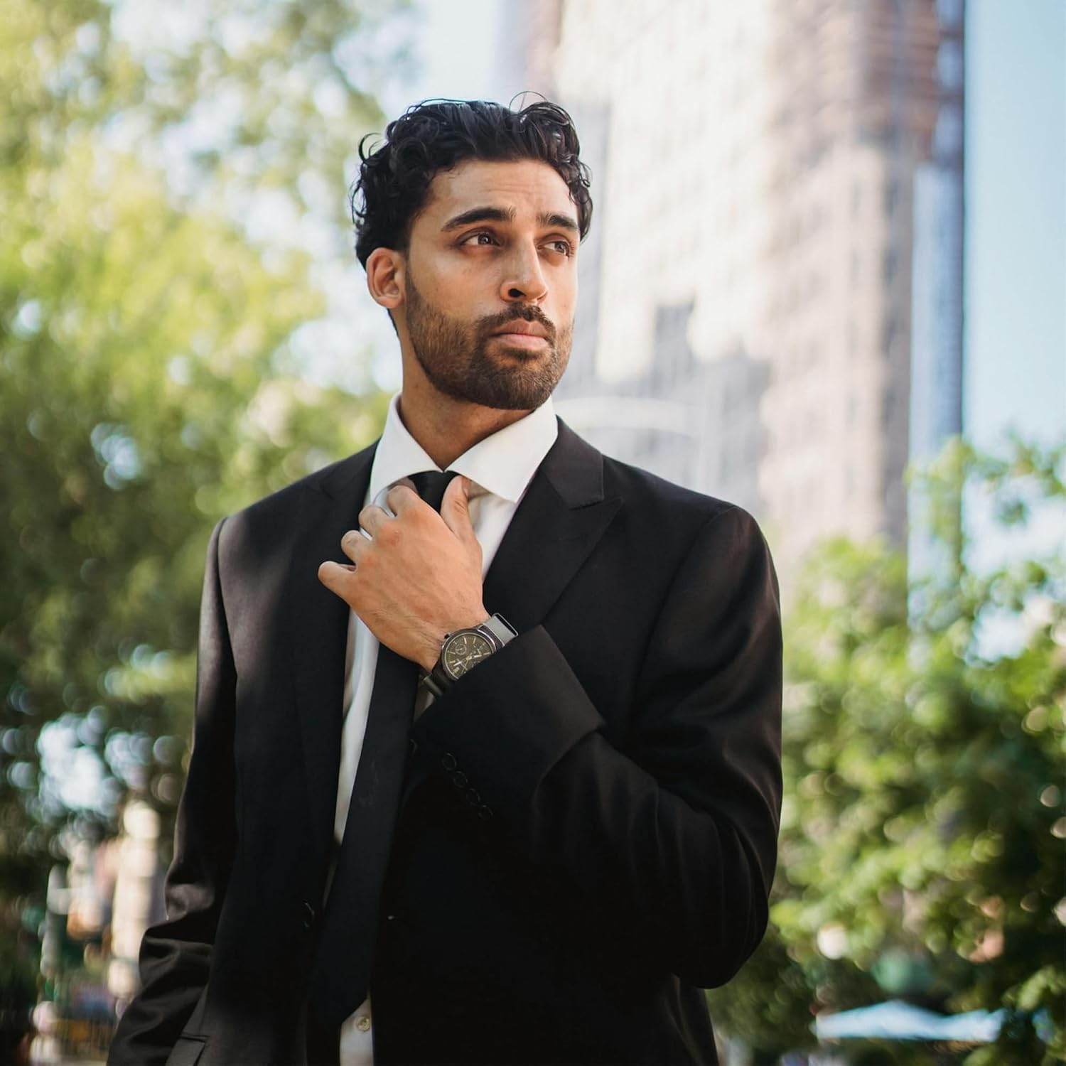 Tie for Men with Pocket Square, Formal Tuxedo Necktie, Business Suit Accessory for Weddings and Father's Day - Image 4