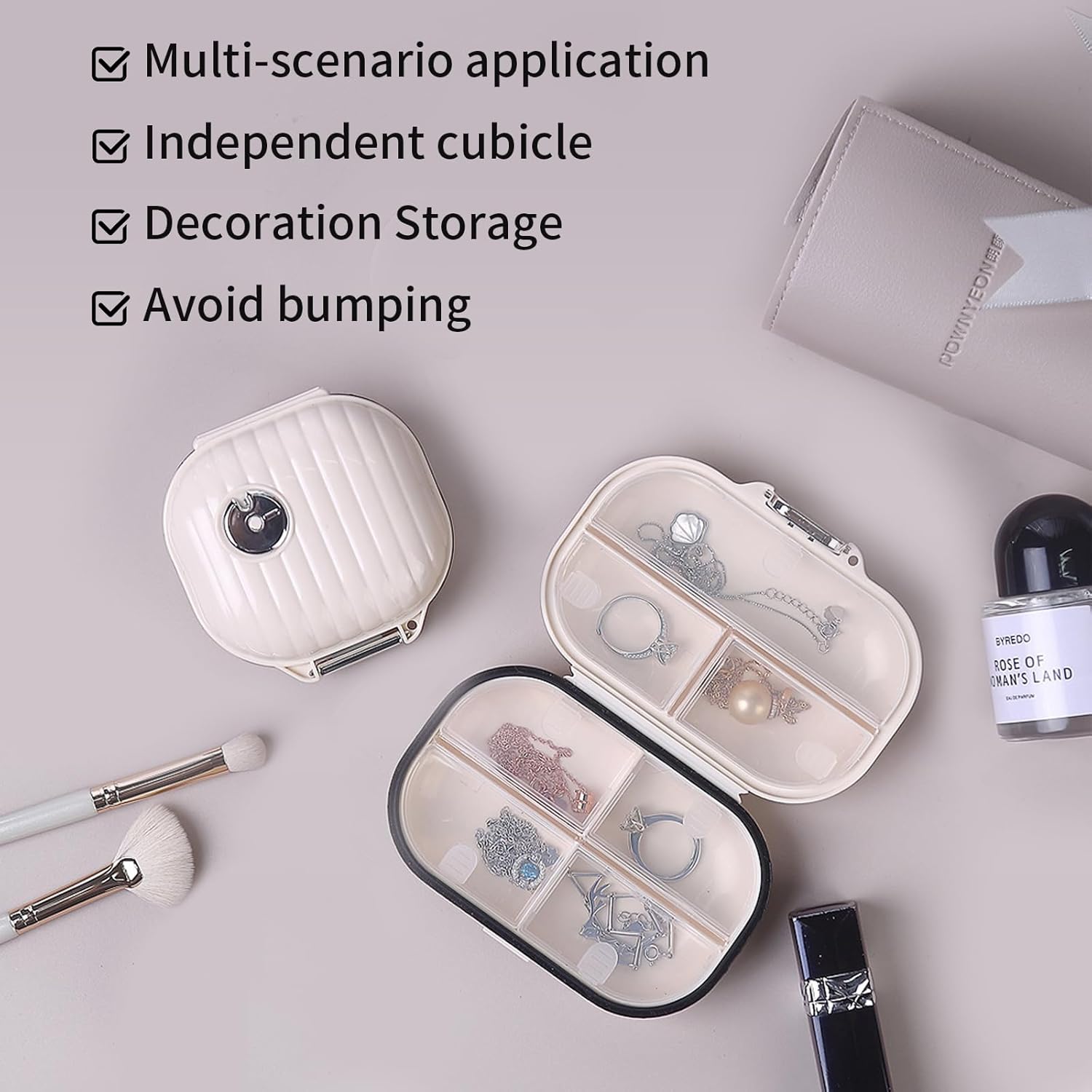 Pastillero De Acero Inoxidable Impermeable - Pequeño Y Portátil, Ideal Para Viajes Y Actividades Al Aire Libre