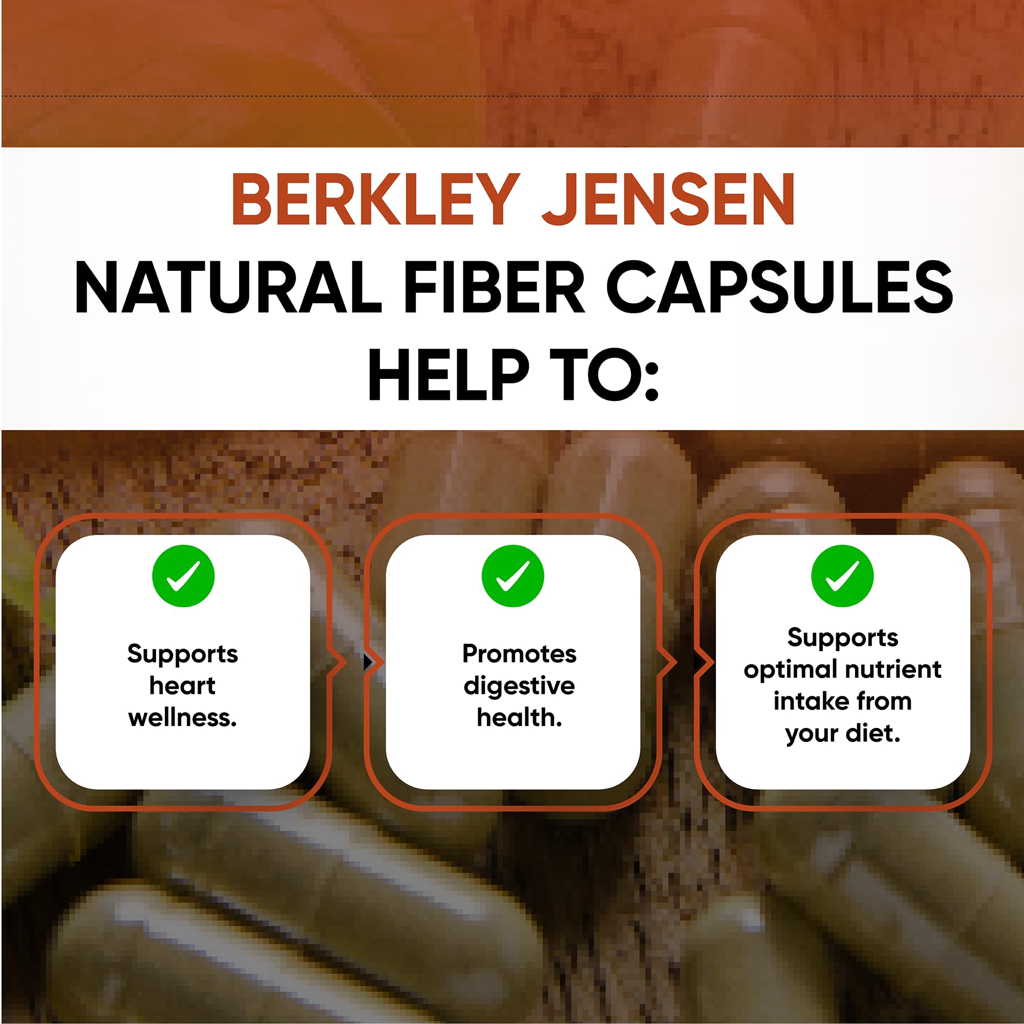 berkley jensen Psyllium Husk Fiber Capsules, 3-in-1 Natural Fiber Supplement for Men & Women, Daily Psyllium Husk Help Support Digestive Health, Promote Regularity, Made in USA, 300 Count (Pack of 1) — Amazon image 7