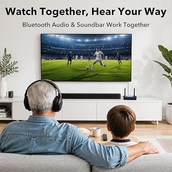 1Mii B03Pro+ Bluetooth 5.3 Transmitter Receiver w/LDAC for TV Home Stereo