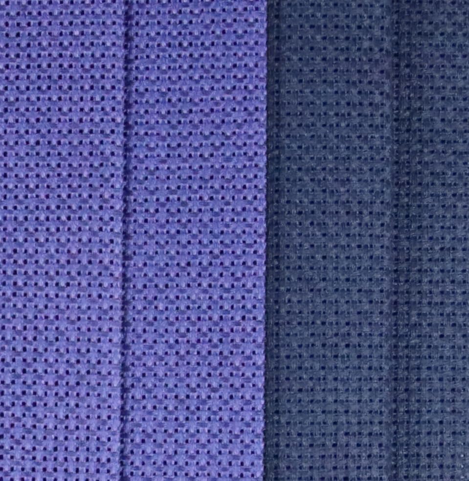 Image of KCS 4 /6 pc of 12 inch x 18 inch 18 Count Cotton Aida Cloth Cross Stitch Fabric (4 pc, Royal Blue+Navy Blue)