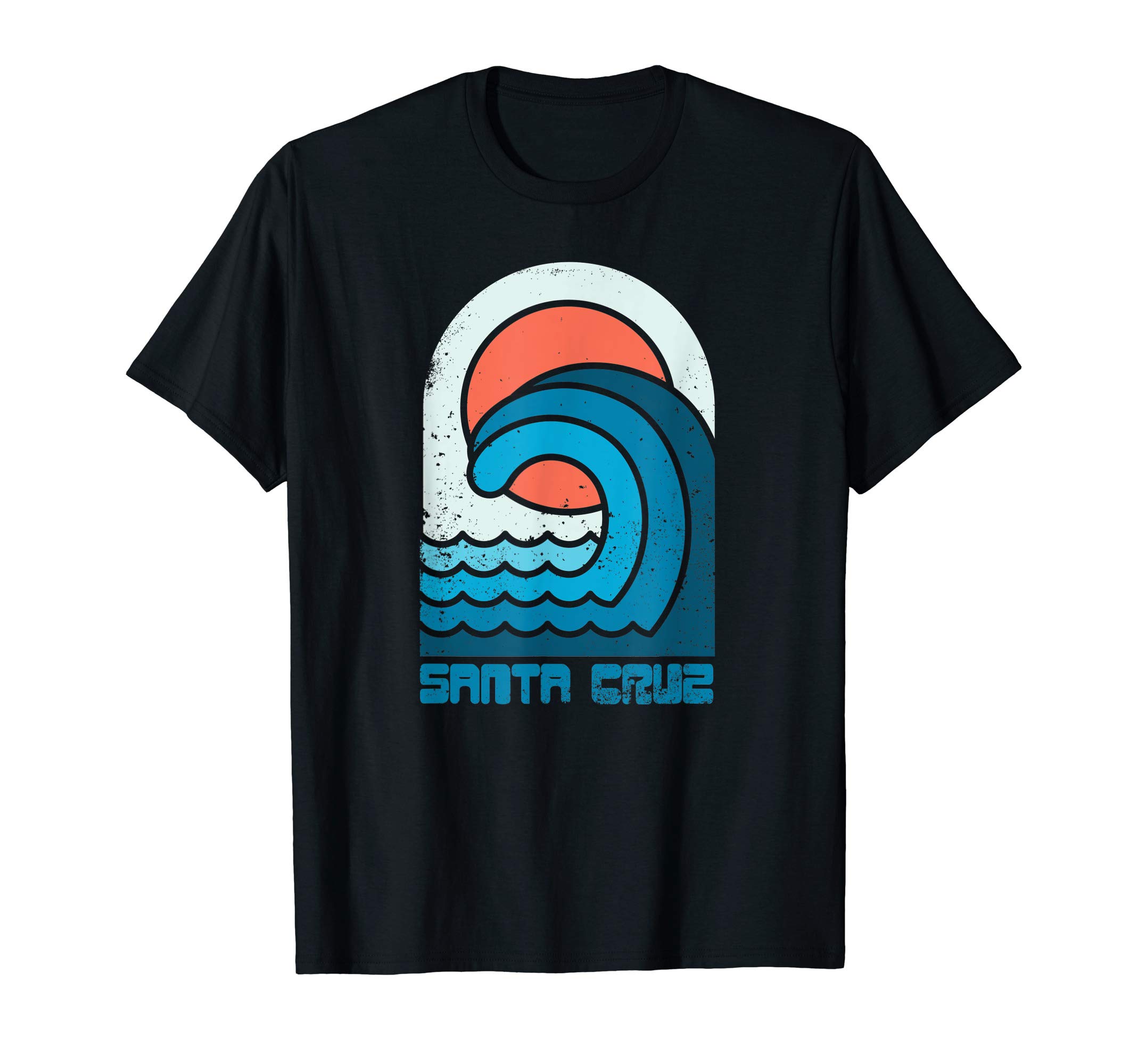 70s 80s Summer Wave Sunset CA Santa Cruz T-Shirt