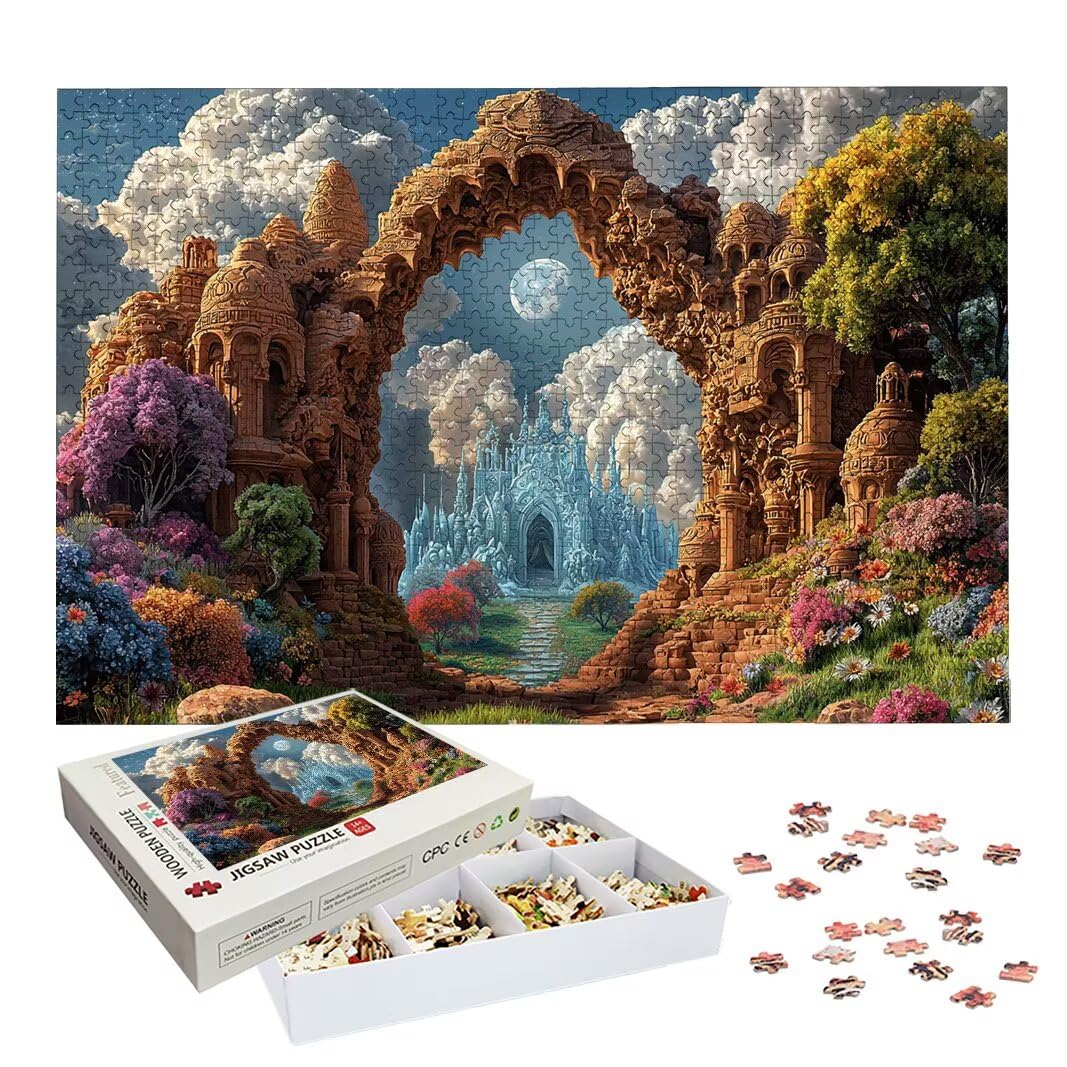 Puzzle 5000 Piezas, Puzzle Paisaje de Madera para Adultos, Regalos -2458