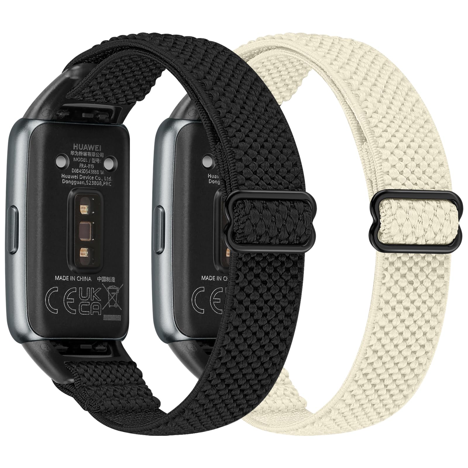 YCHDDER Elastic Nylon Wristband Compatible with Huawei Band 6/Huawei Band 6 Pro/Honor Band 7 Wristband, Adjustable Breathable Sports Replacement Wristband for Men Women