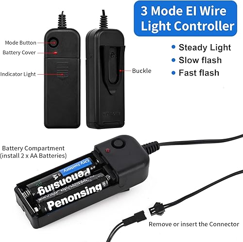 Miniatura 5 de Máscara de Halloween, máscara LED que brilla para Halloween, máscara facial de Halloween para festivales, cosplay, disfraz de Halloween, fiestas de