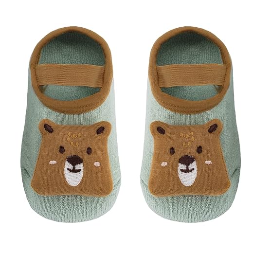 Buba Meia Sapatilha Com Aplique Urso M Verde