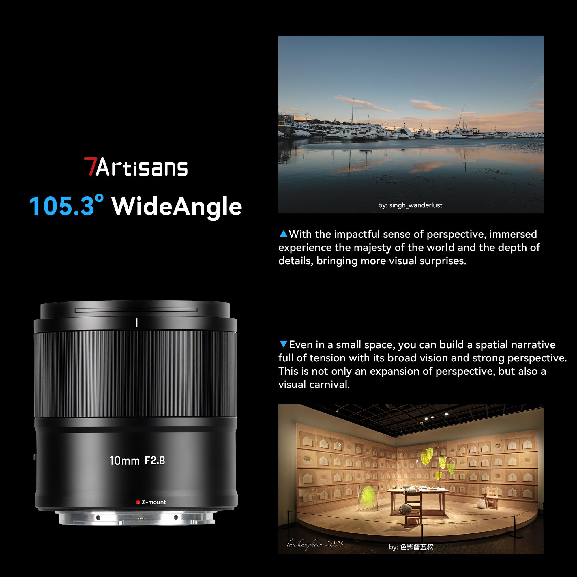 Wide Angolo per Nikon Z: 7artisans AutoFocus 10mm F2.8 APS-C - Dettaglio