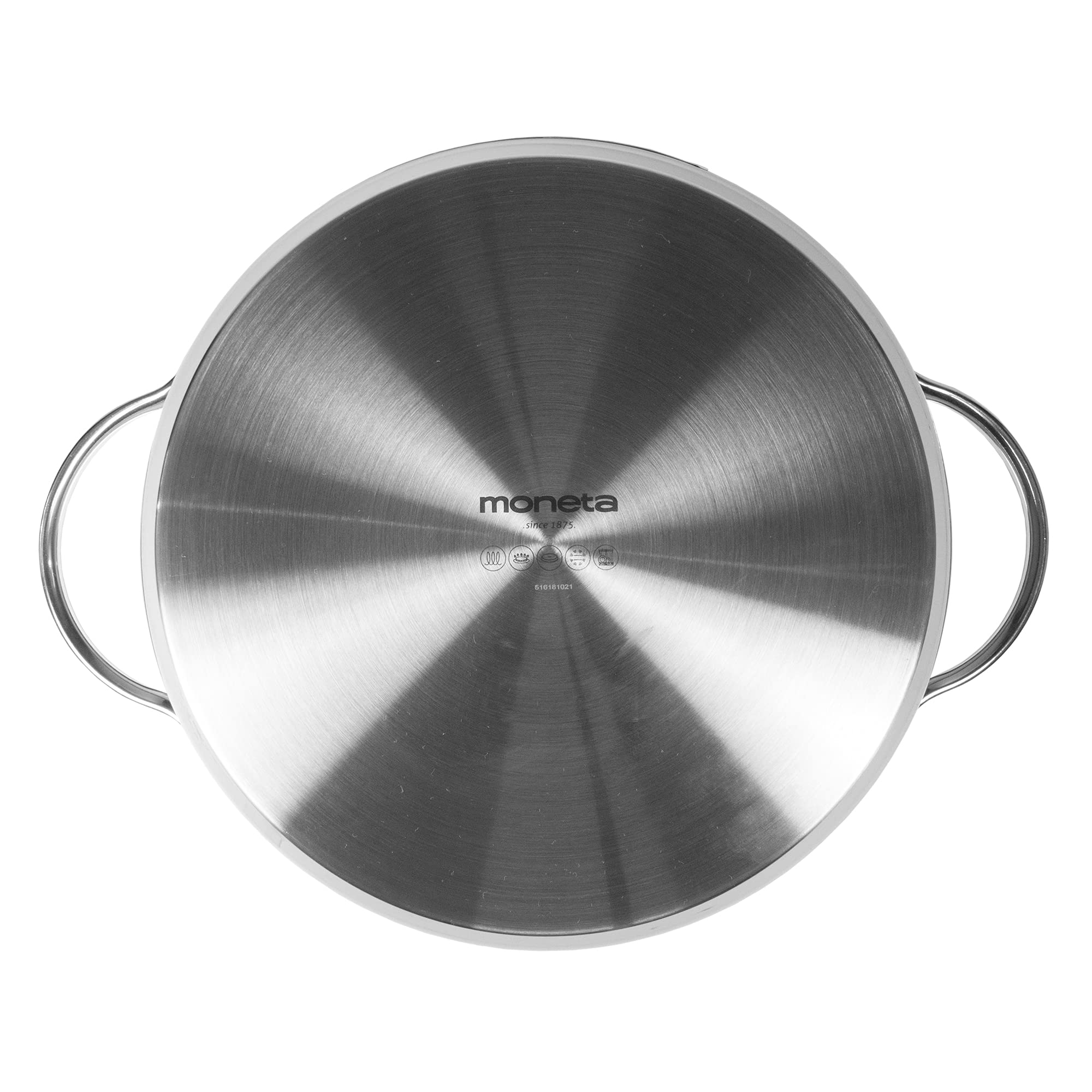 Moneta Allegro Tegame 2m 28 cm in Acciaio Inox per tutti i Fuochi 4.1 Litri