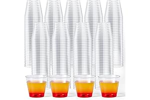 JOLLY CHEF Plastic Shot Glasses 1 Oz | Disposable Tasting Cups |...