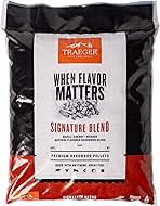 Traeger Grills Signature Blend 100% All-Natural Wood Pellets for Smokers and Pellet Grills, BBQ, Bake, Roast, 18 lb. Bag
