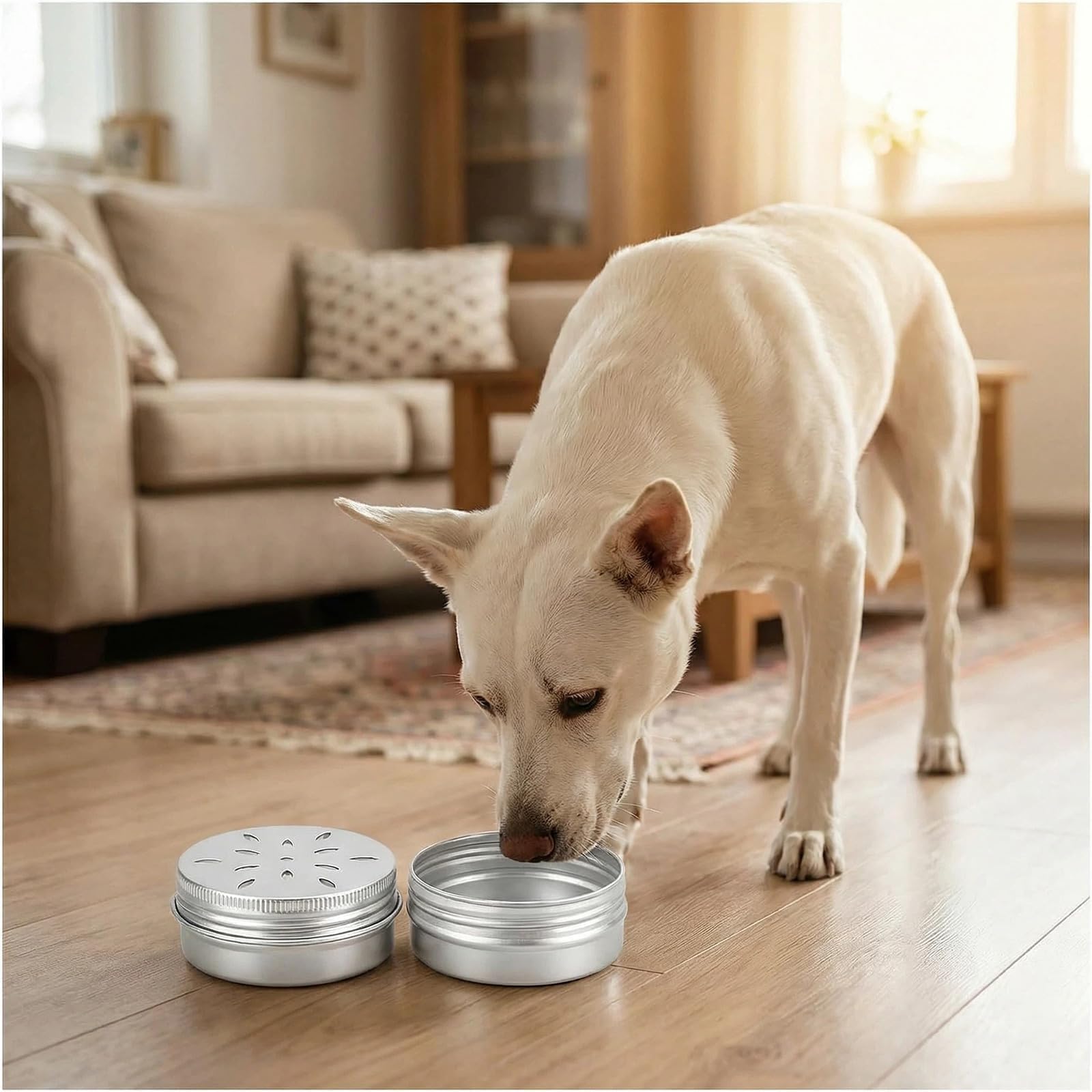 10 Pièces Récipients Odeurs 60 ML pour Chiens,Canettes en Aluminium pour Dressage Olfactif de Chiens, Accessoires de Dressage,boîtes de parfum pour chien,Polyvalents pour Dressage Renifleur et Ambianc