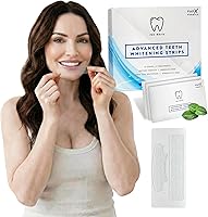 Vista 1 de Pro White Advanced - Tiras blanqueadoras de dientes con sabor a menta fresca, tiras blanqueadoras con 14 aplicaciones para un fácil uso diario
