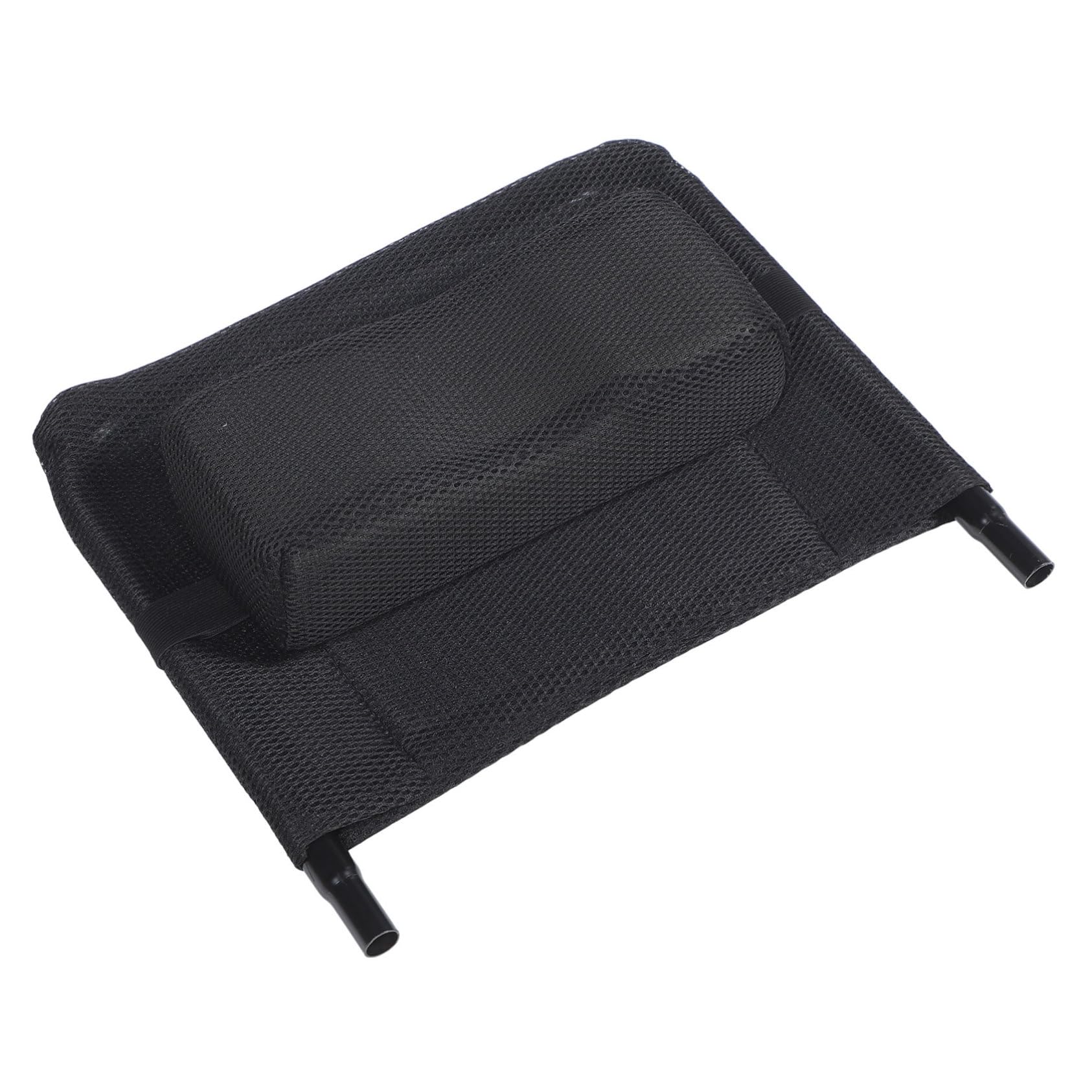 Respaldo de Silla de Ruedas Negro de Malla y Acero al Carbono | Accesorio para Silla de Ruedas, Relleno Suave y Acabado Fino, Ajuste de Respaldo Elevable y Uso Diario