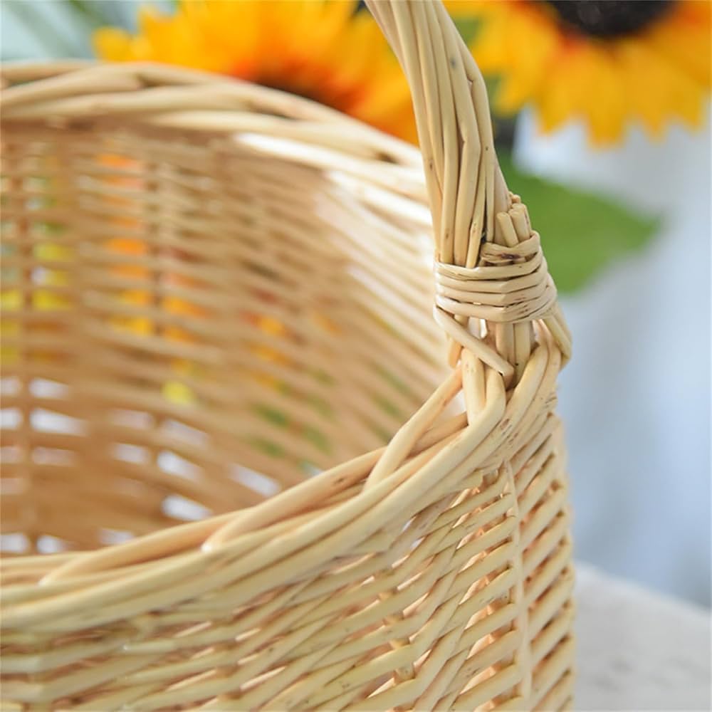 ヴィンテージ☆ウイッカーバスケット Amazon.co.jp: 豊富なスペースと頑丈な建設のあるヴィンテージ