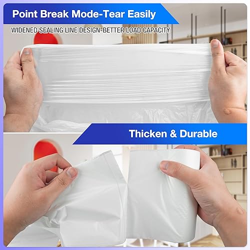 Miniatura 2 de Charmount Bolsas de basura de 8 galones, 110 bolsas de basura medianas para baño, cocina, oficina, transparentes, sin perfume