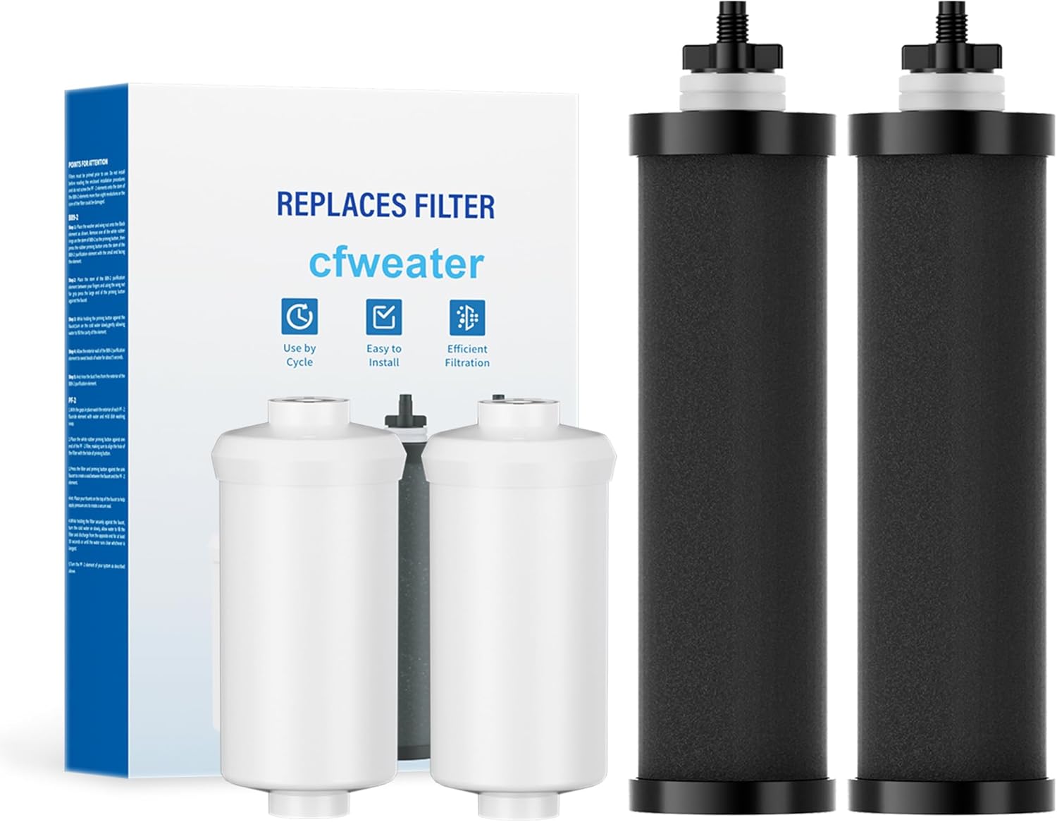 Water Filter Replacement Compatible with Berkey Water Filter System NSF/ANSI 42&372