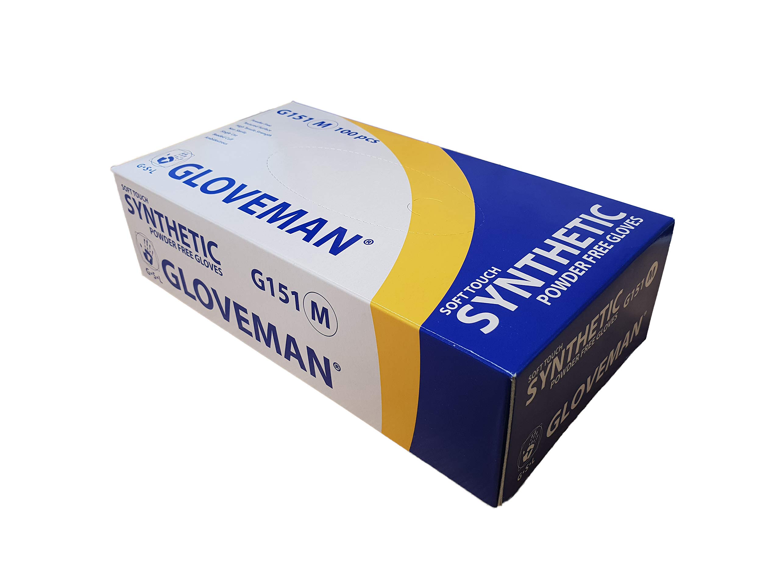 Soft Touch - Guantes desechables sintéticos sin polvo (caja de 100 unidades) (pequeños)