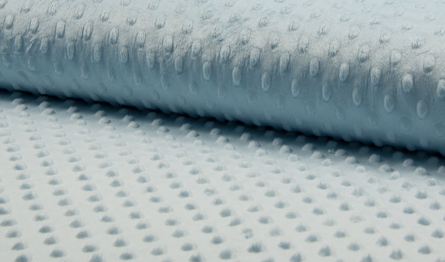 Luxury Supersoft DIMPLE Cuddle Soft Fleece Fabric Material - Blue, 1Mtr 150cmx100cm