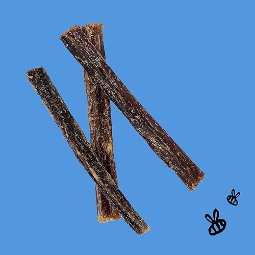 Miniatura 3 de Honey I'm Home, Golosinas de búfalo recubiertas de miel natural, palitos de golleta, 3.53 onzas, totalmente naturales, de corral, saludables, sin